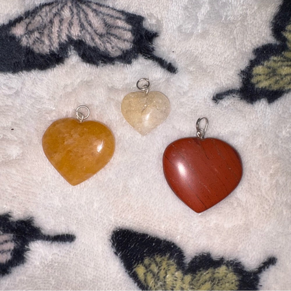 Earth & Soul Trio – Heart Crystal Pendant Set - Picture 1 of 5